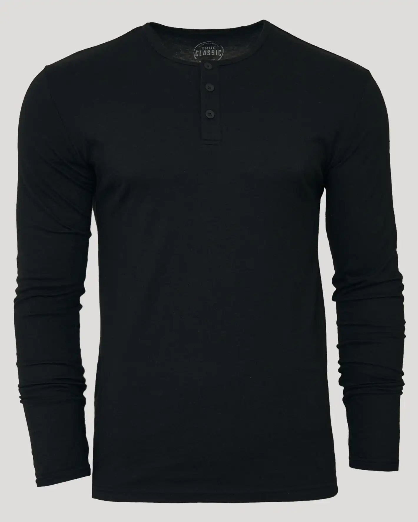 Black Long Sleeve Henley