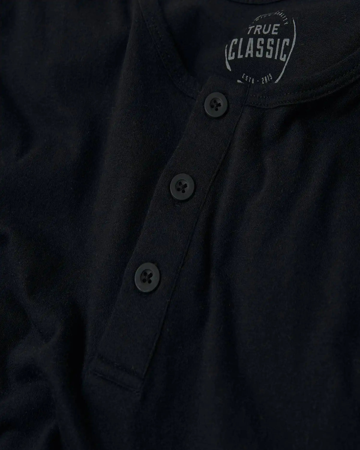 All Black Classic Henley 3-Pack