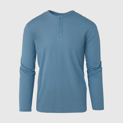 Indigo Classic Long Sleeve Henley