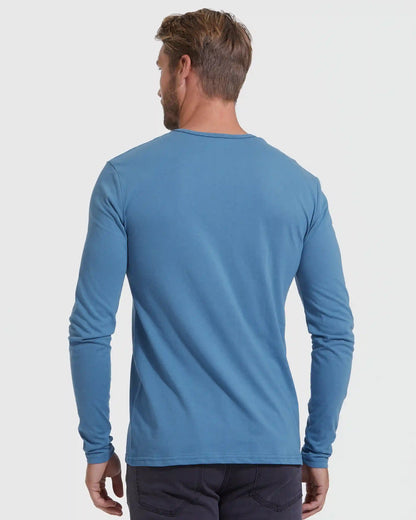 Indigo Classic Long Sleeve Henley