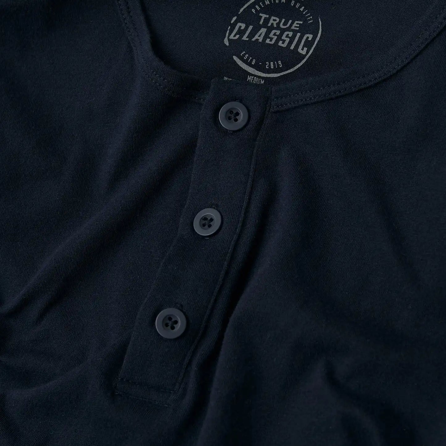 Navy Classic Long Sleeve Henley