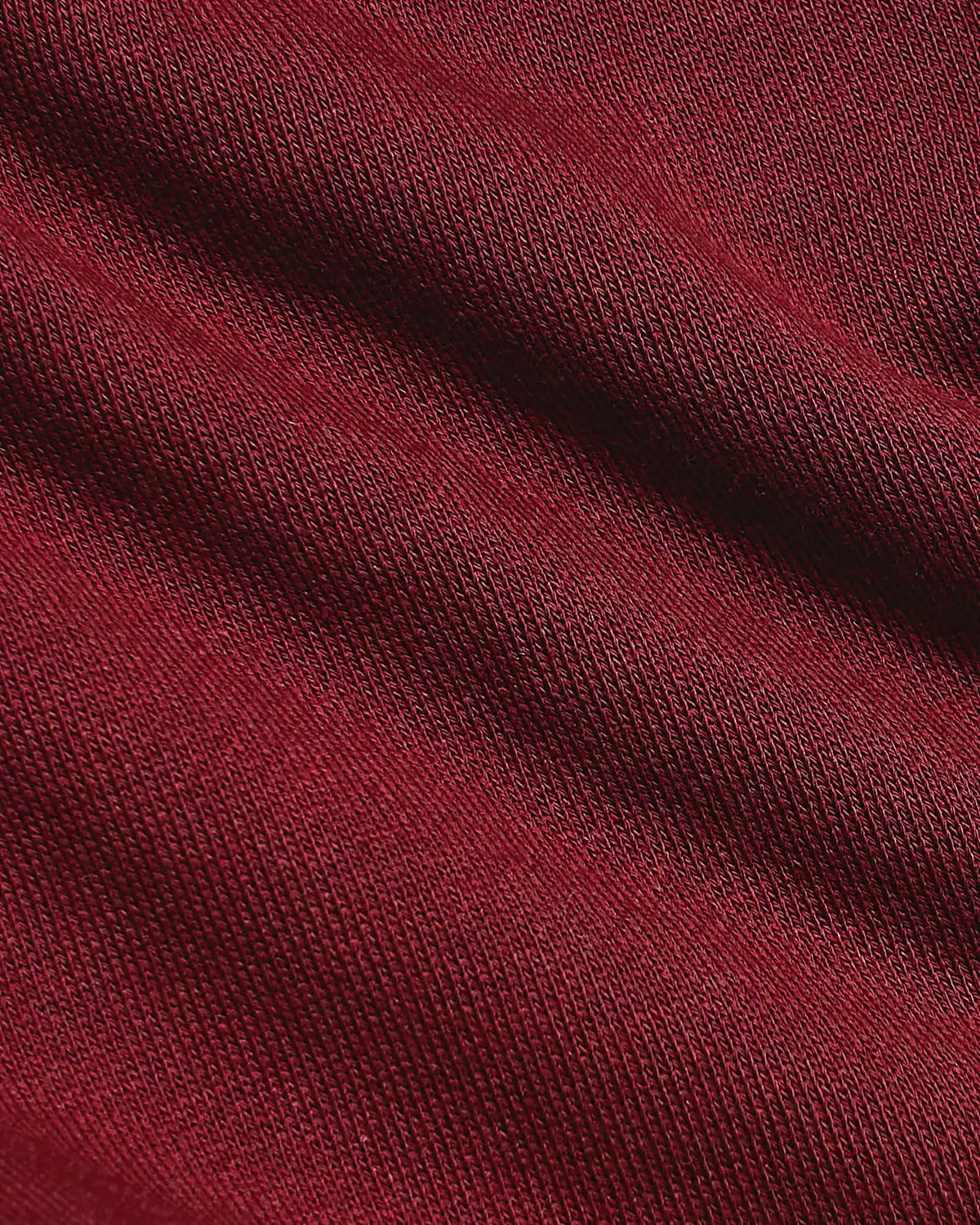 Dark Maroon Fleece French Terry Pullover Crew Neck