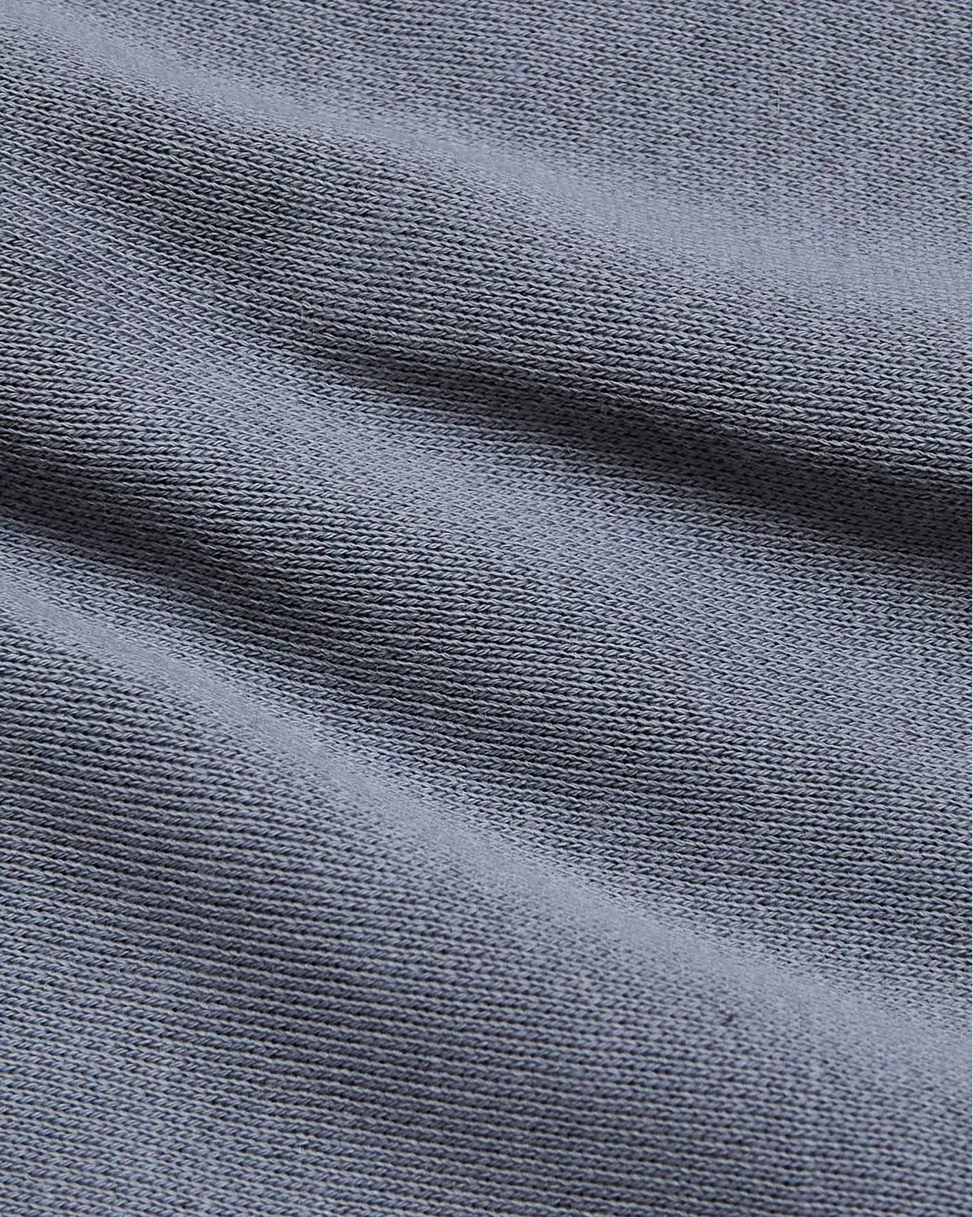Dusty Blue Fleece French Terry Pullover Crew Neck