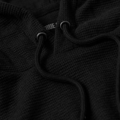 Black Waffle Hoodie