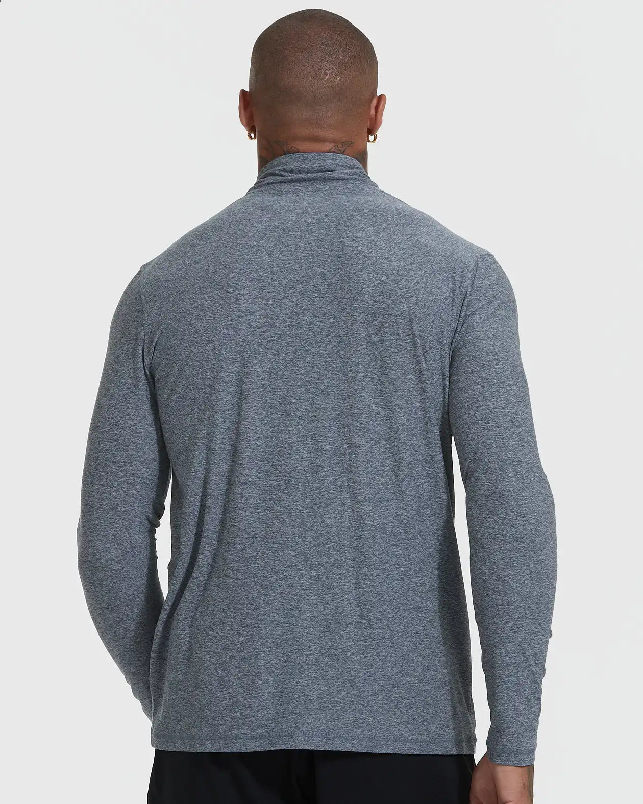 Heather Navy Active Quarter Zip Shirt
