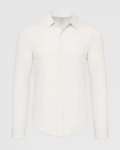 Ecru Long Sleeve Do-It-All Comfort Shirt