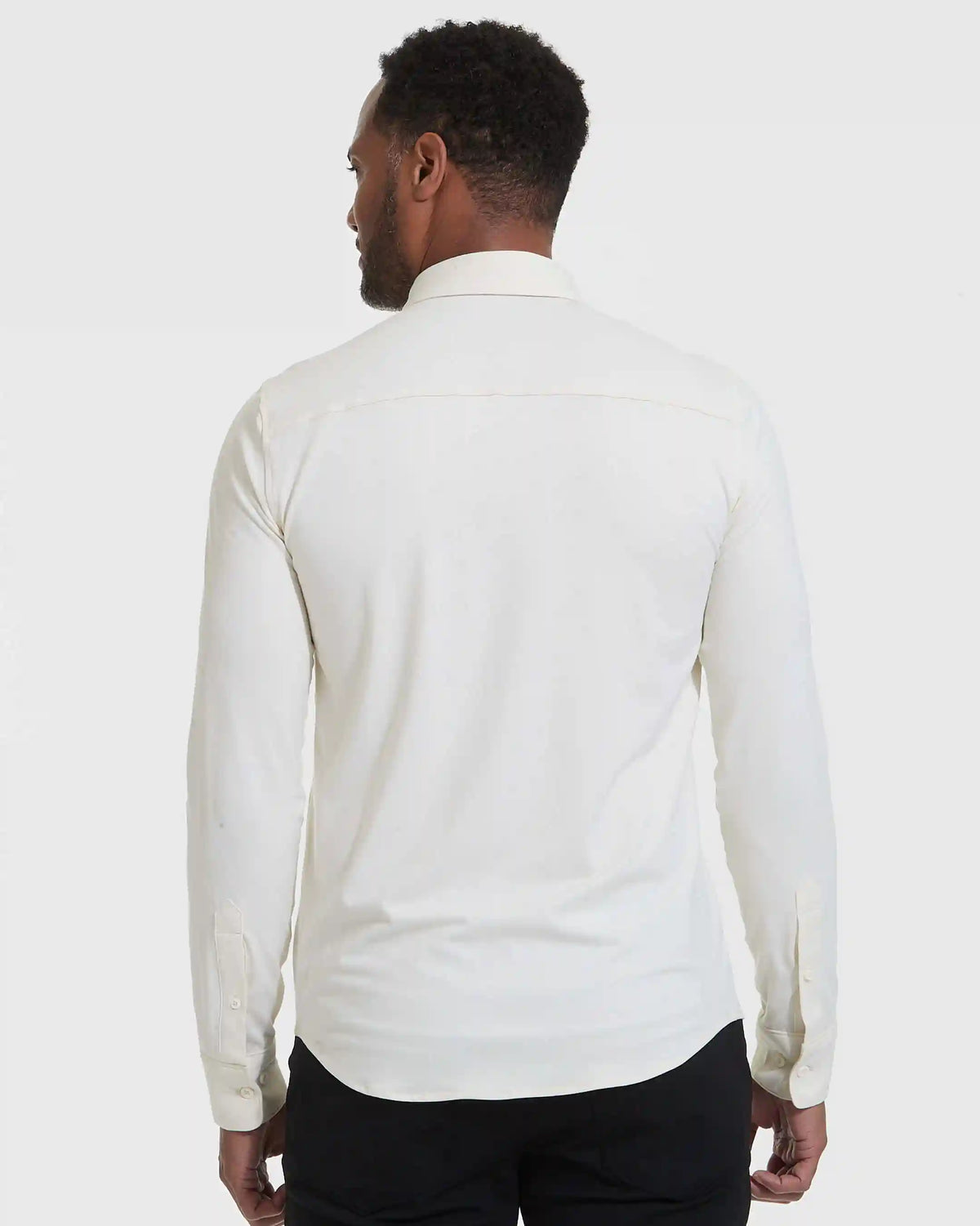 Ecru Long Sleeve Do-It-All Comfort Shirt