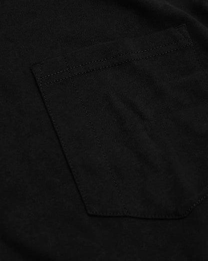 Black & Navy Tall Heavyweight Long Sleeve Pocket Crew 2-Pack