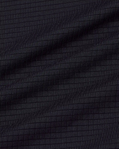 Black Long Sleeve Active Mesh Crew