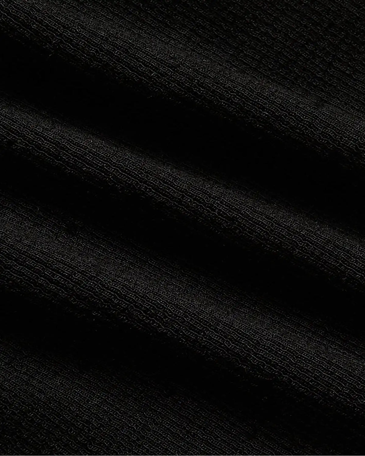 Womens Black Ribbed Long Sleeve Scoop Neck Tee
