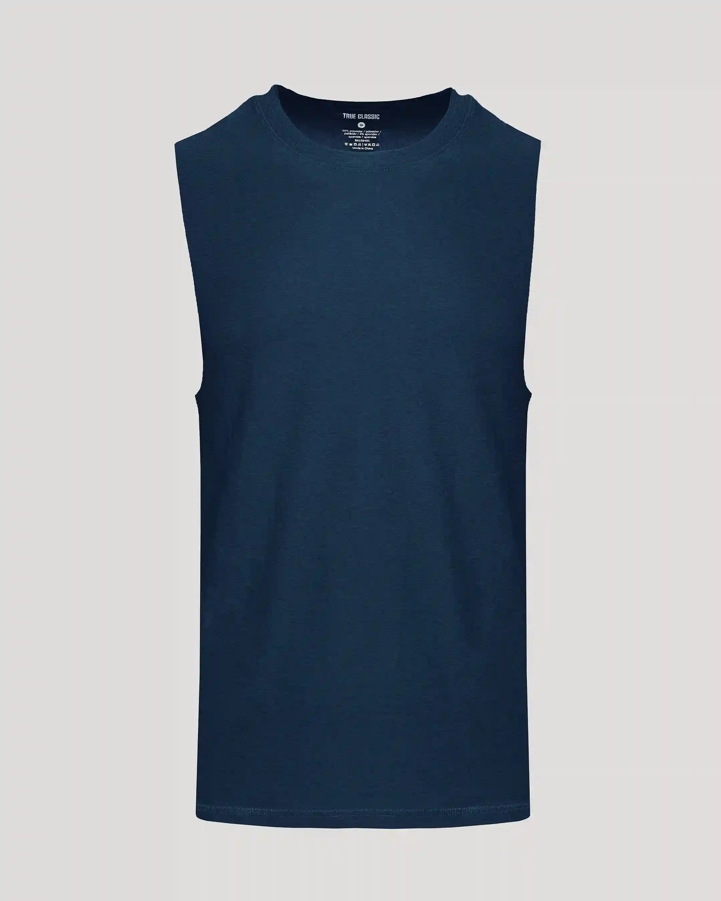 Dark Heather Navy Sleeveless Active Muscle Tee