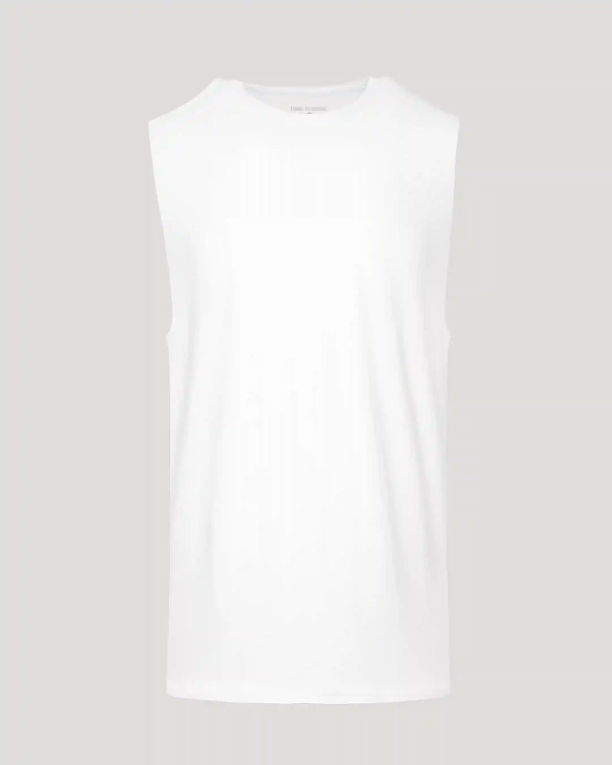 White Sleeveless Active Muscle Tee
