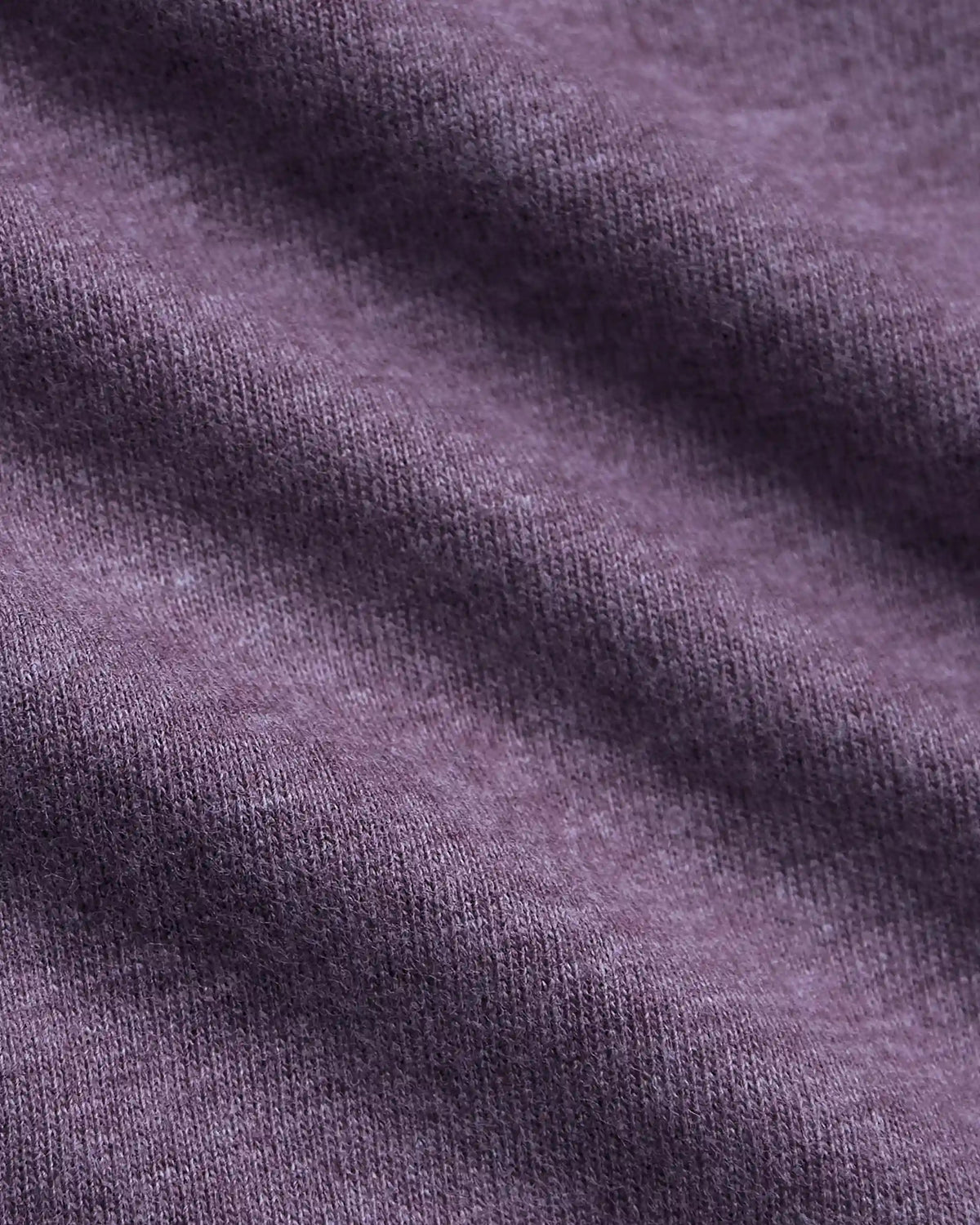 Dark Heather Plum Tall Straight Hem Crew Neck T-Shirt