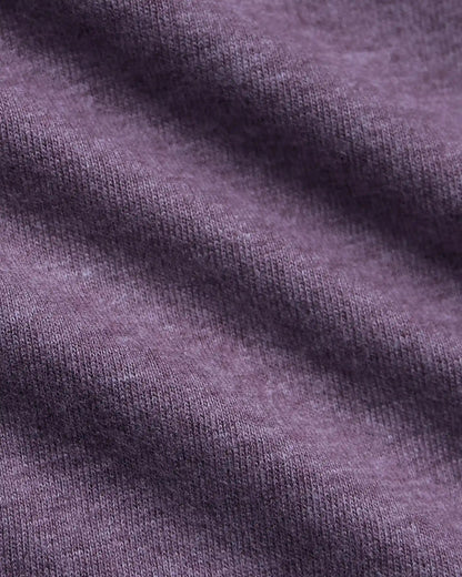 Dark Heather Plum Tall Straight Hem Crew Neck T-Shirt