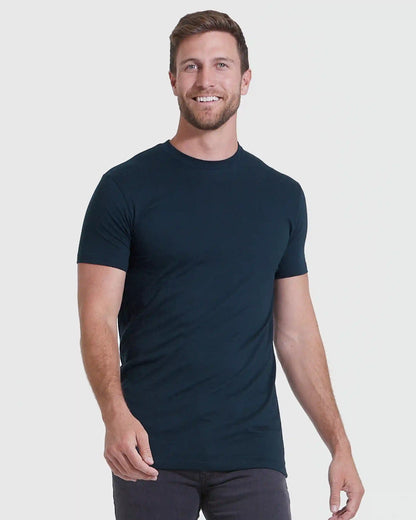 Straight Hem Crew Neck T-Shirt 10-Pack