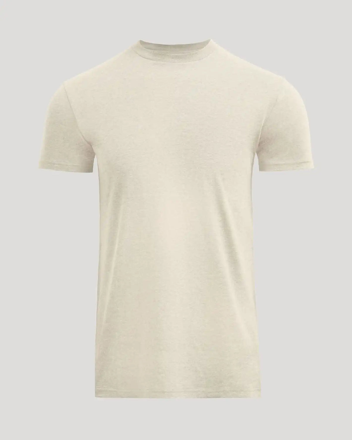 Oatmeal Tall Straight Hem Crew Neck T-Shirt