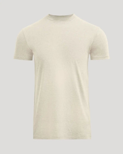 Oatmeal Tall Straight Hem Crew Neck T-Shirt