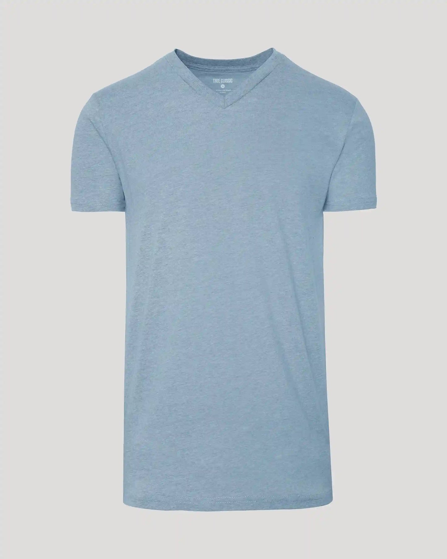 Heather Indigo Tall Short Sleeve Classic V-Neck