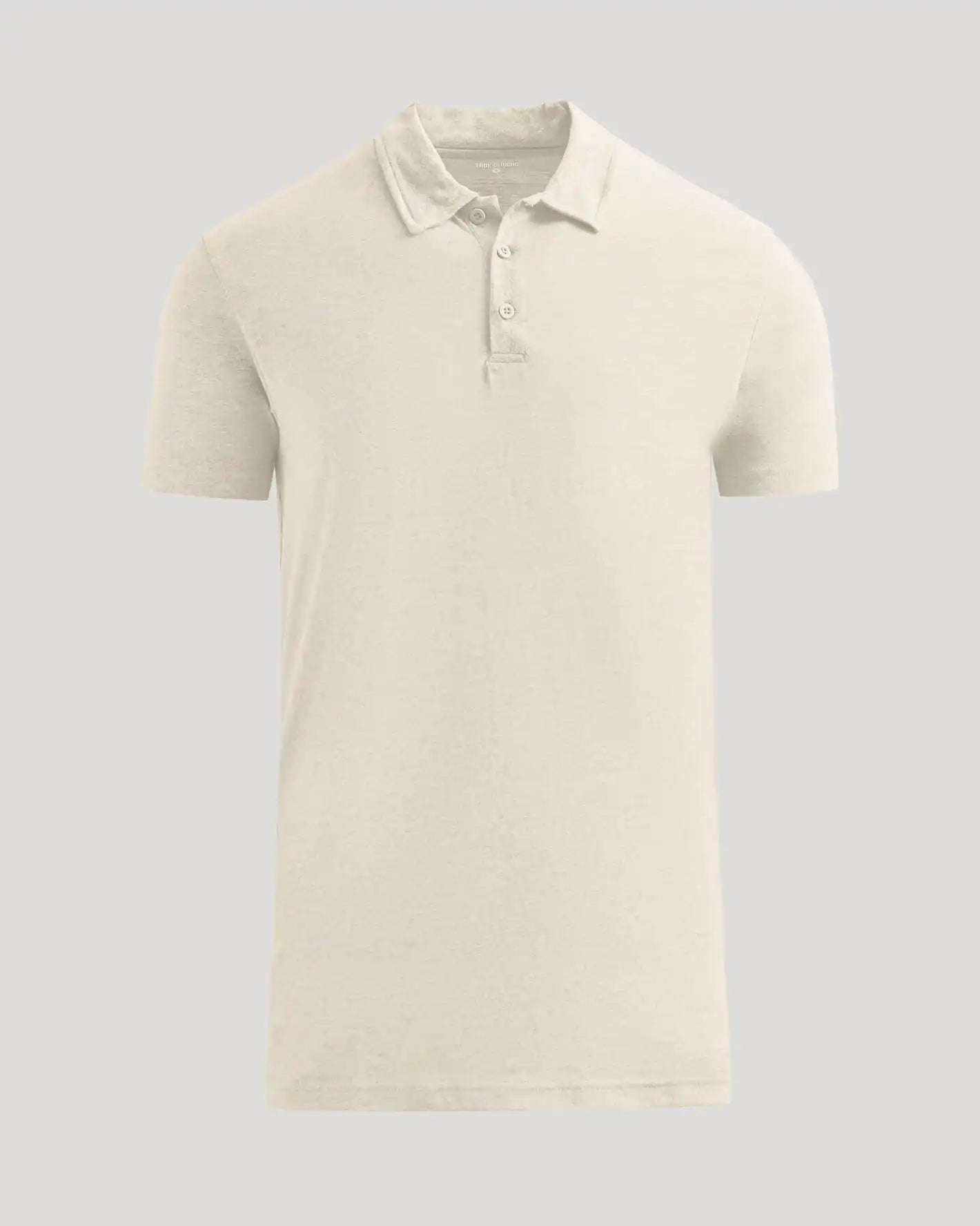 Oatmeal Short Sleeve Tall Polo