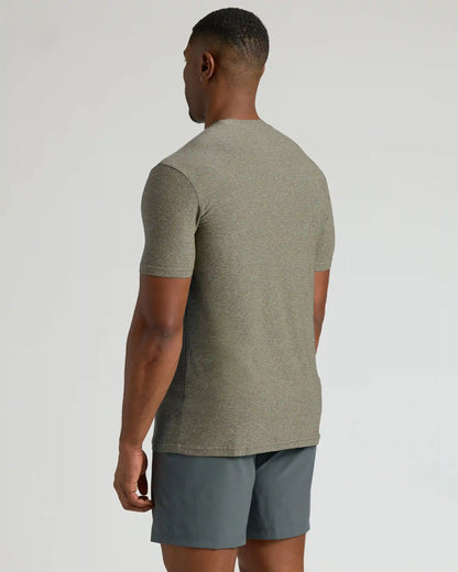 Heather Military Green Tall Active Crew Neck 2.0