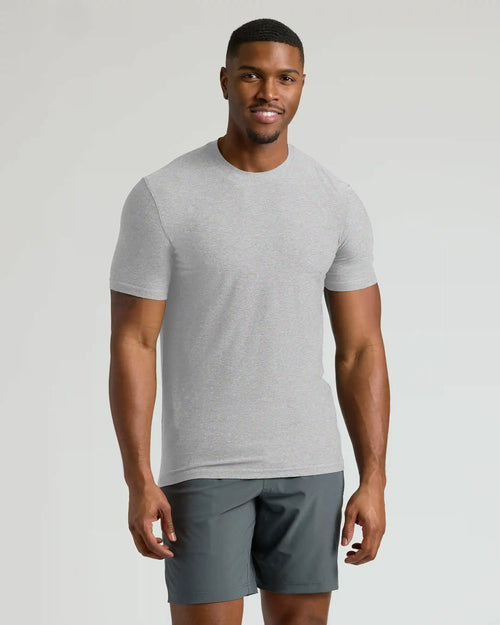 Light Heather Gray Tall Active Crew Neck 2.0