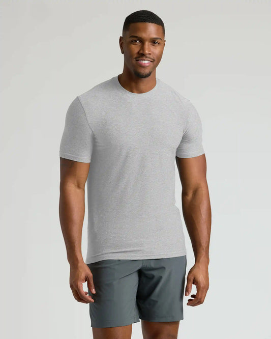 Light Heather Gray Tall Active Crew Neck 2.0