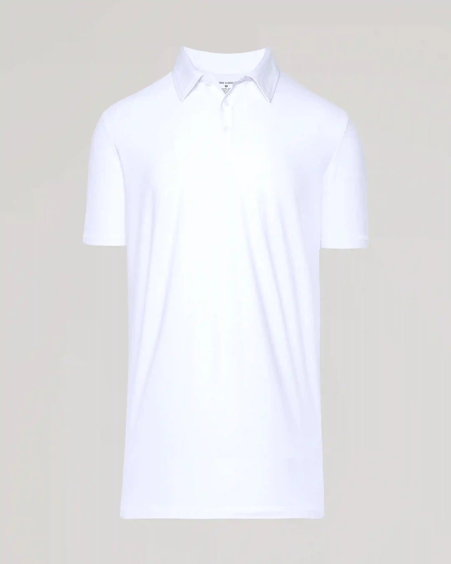 White Short Sleeve Tall Active Polo