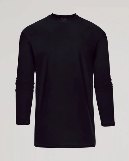 Black Long Sleeve Tall Active Crew