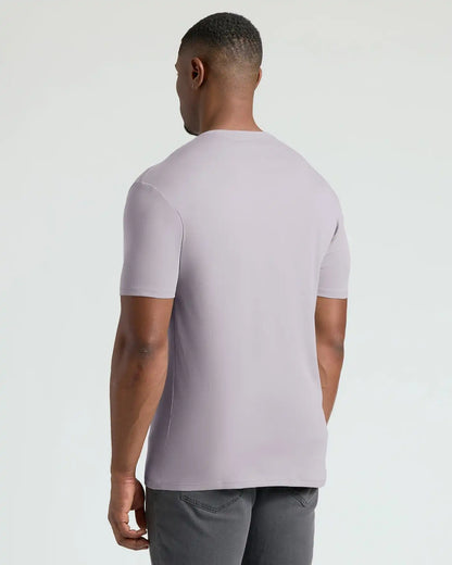 Minimal Gray Tall Pima Cotton Blend Crew