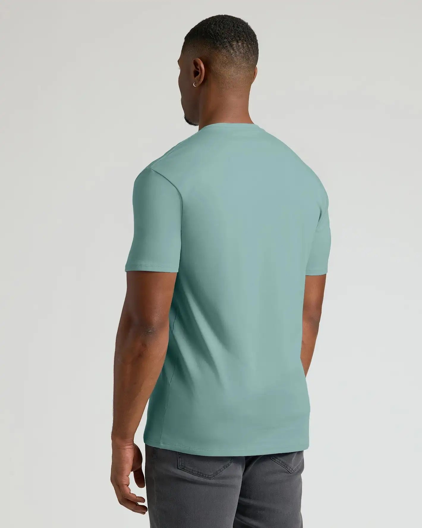Stormy Sea Tall Pima Cotton Blend Crew