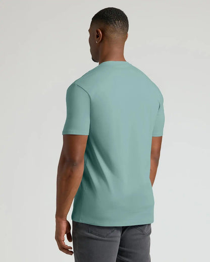Stormy Sea Tall Pima Cotton Blend Crew