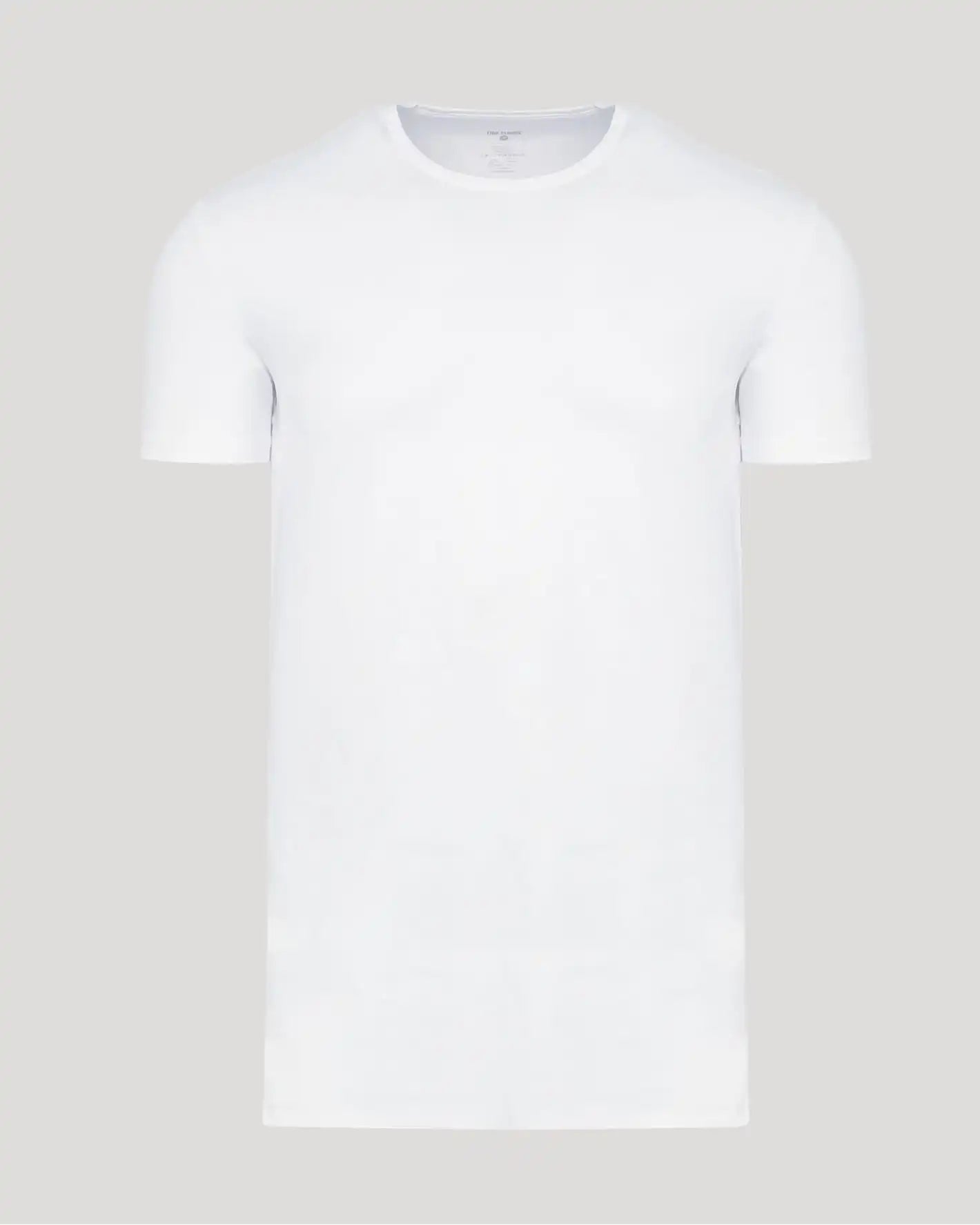 White Tall Pima Cotton Blend Crew
