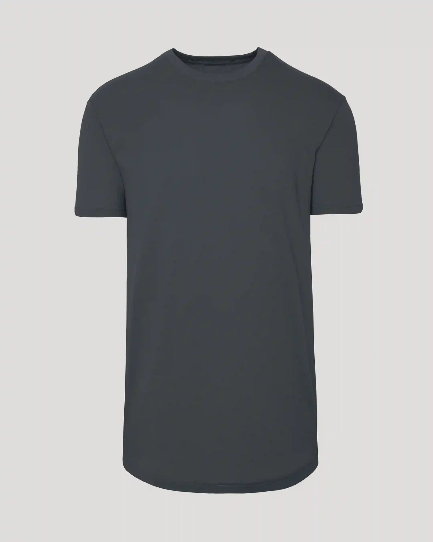 Carbon Short Sleeve Tall Curved Hem Crew