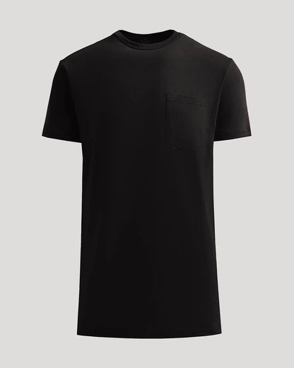 Black Tall Heavyweight Pocket Crew