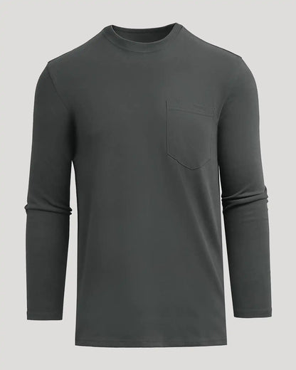 Carbon Tall Heavyweight Long Sleeve Pocket Crew