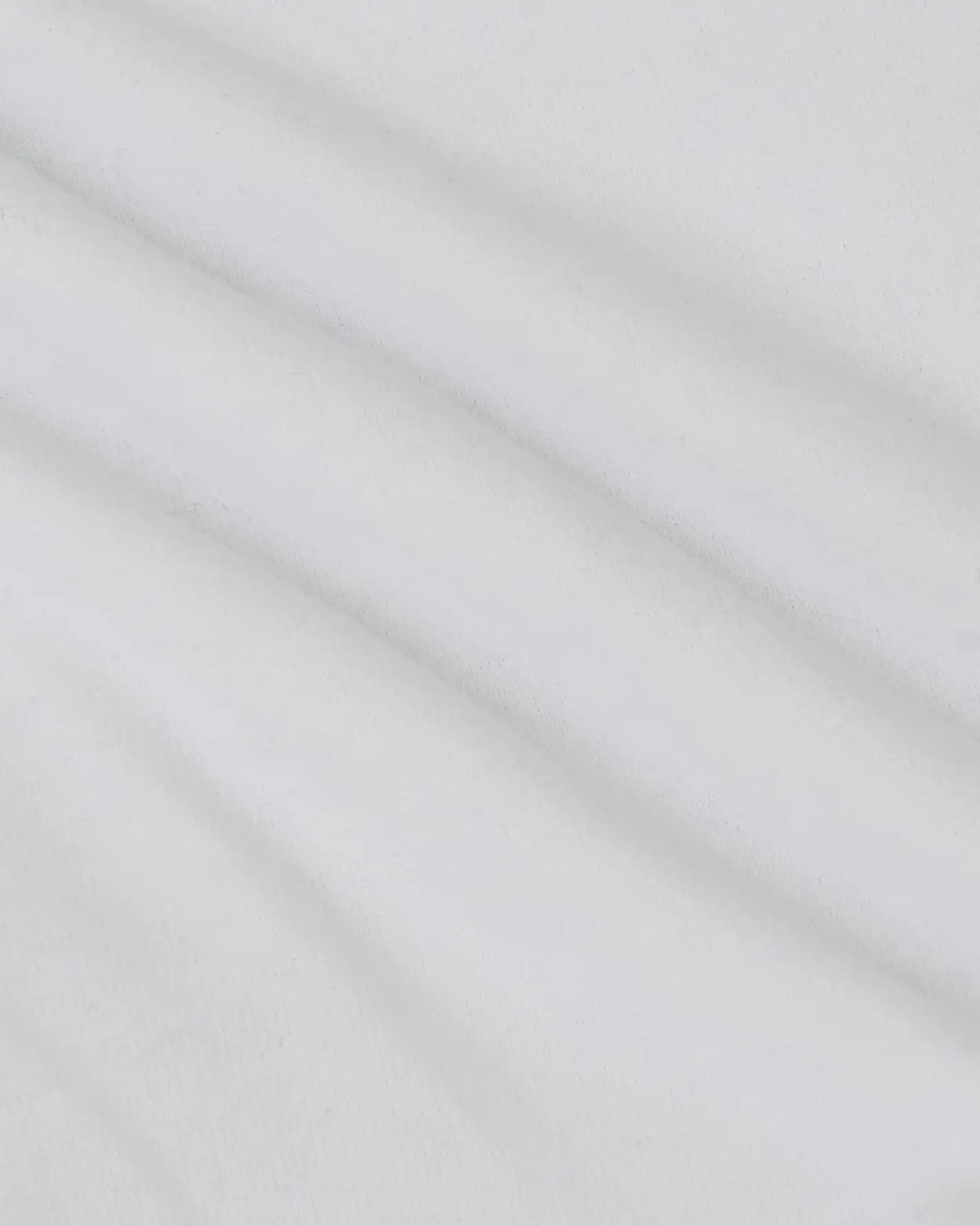 White Tall Heavyweight Curved Hem Crew