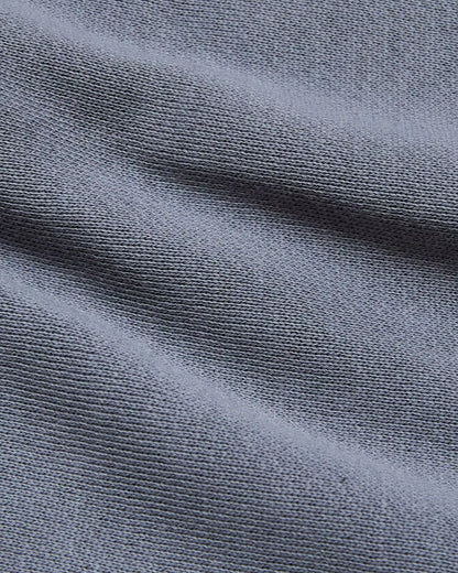 Dusty Blue Fleece French Terry Pullover Hoodie