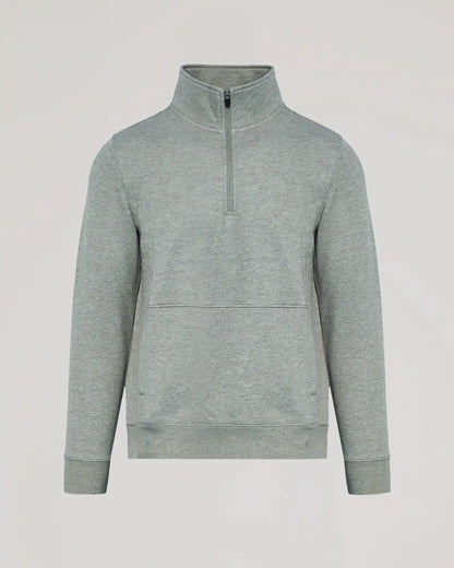 Dark Heather Gray Quarter Zip Fleece Sweatshirt