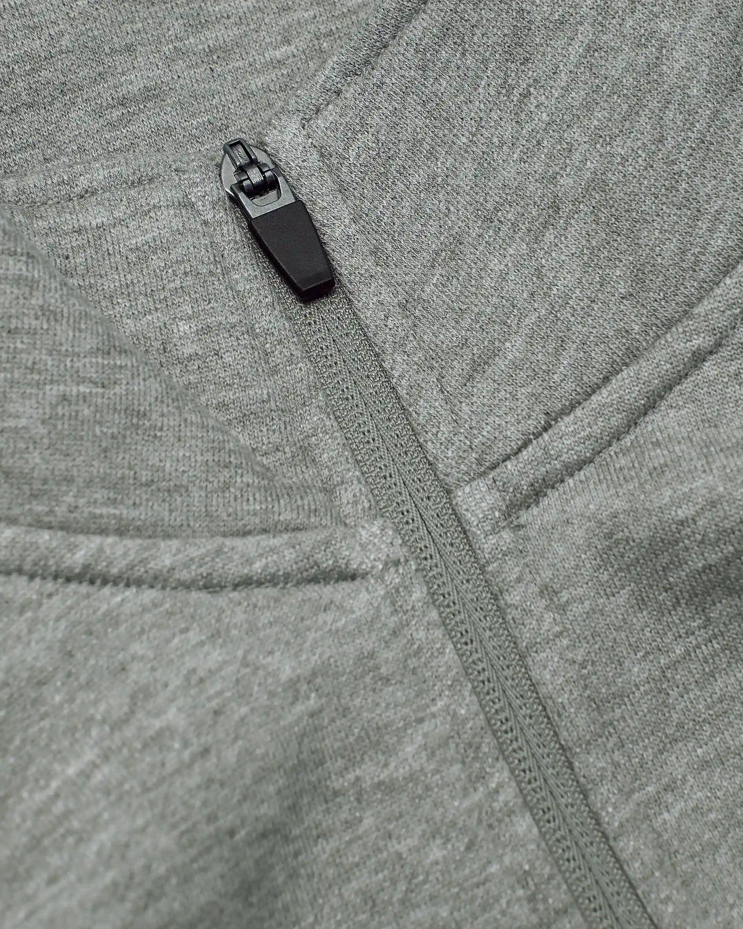 Dark Heather Gray Quarter Zip Fleece Sweatshirt