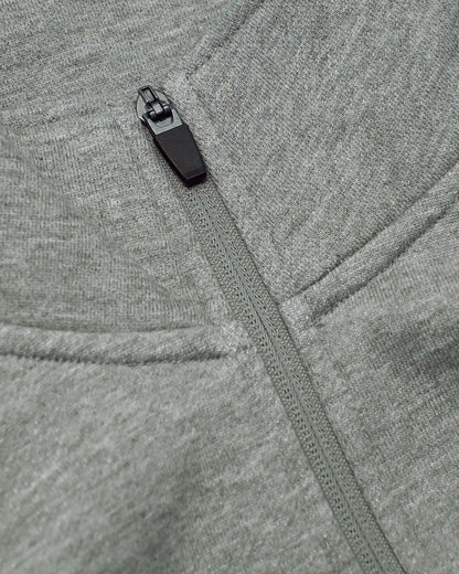 Dark Heather Gray Quarter Zip Fleece Sweatshirt