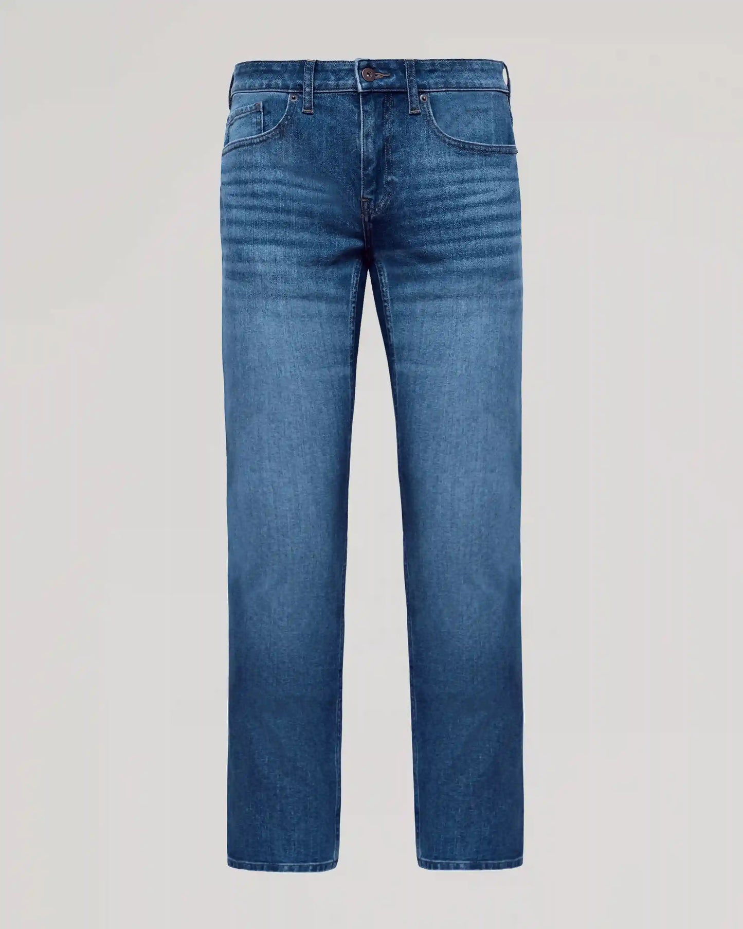 Medium Indigo Wash Straight Authentic Denim Jeans
