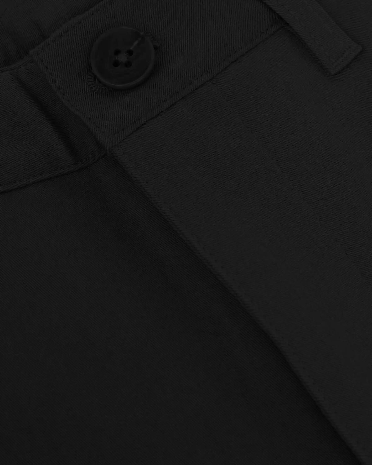 Black Slim Twill Chino Pant
