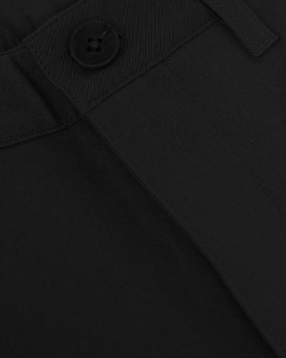 Black Slim Twill Chino Pant