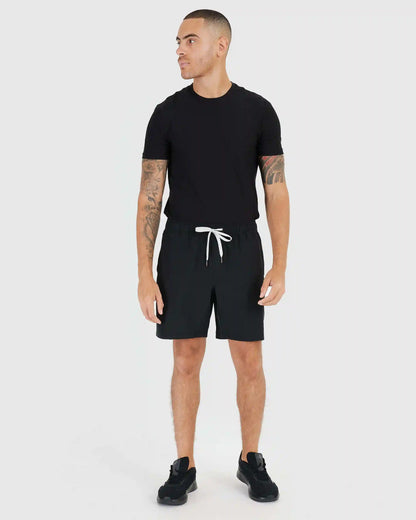 Black Active Quick Dry Shorts with Liner