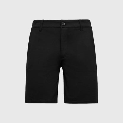 9" Black Comfort Knit Chino Shorts