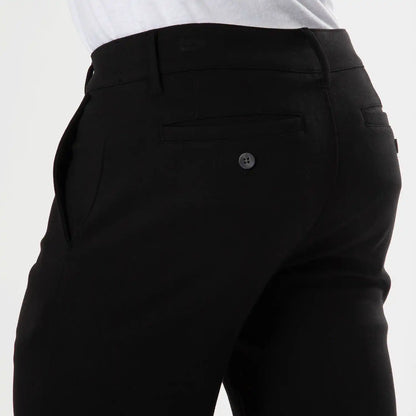 7" Black Comfort Knit Chino Shorts