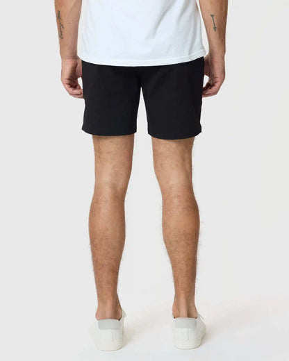 7" Black Classic Twill Shorts