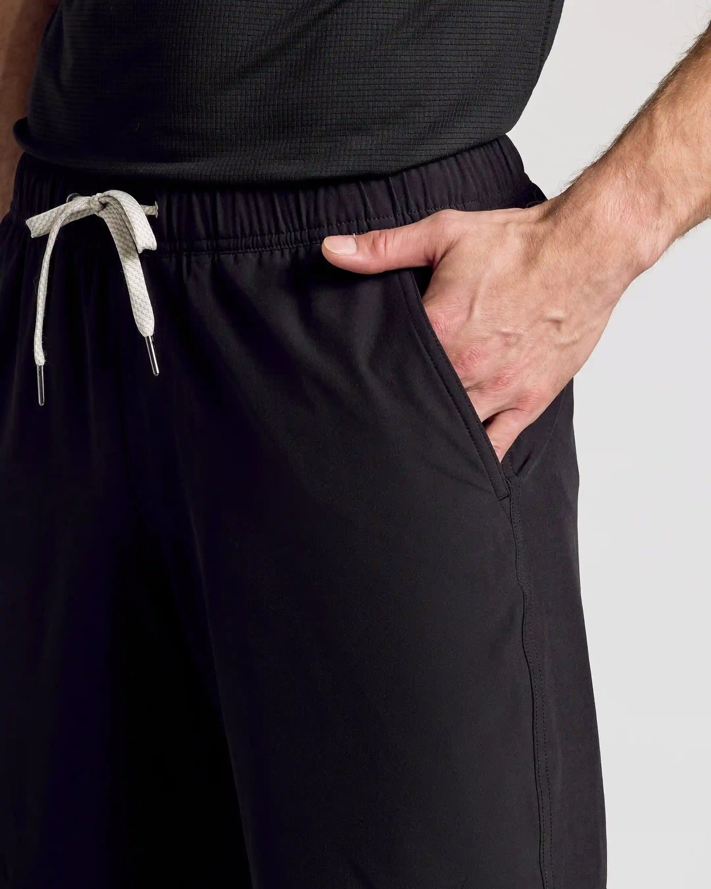 Black 9" Active Quick Dry Shorts