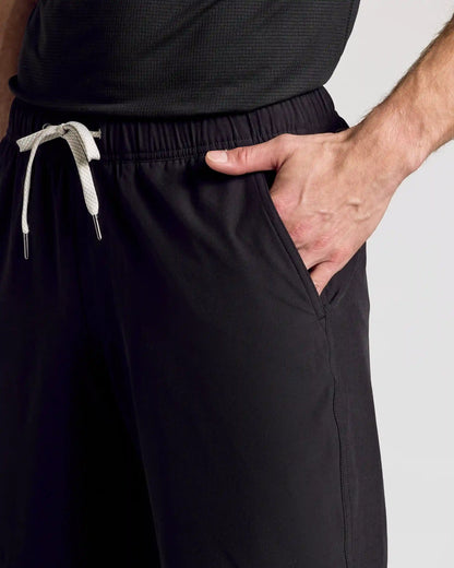 Black 9" Active Quick Dry Shorts