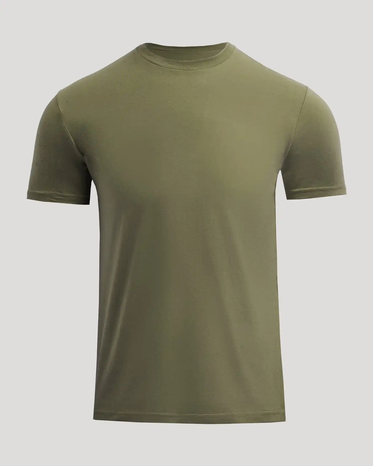 Military Green Short Classic Crew Neck